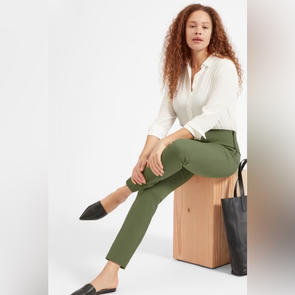 Everlane‎ The Side-Zip Stretch Cotton Pant, Size 6